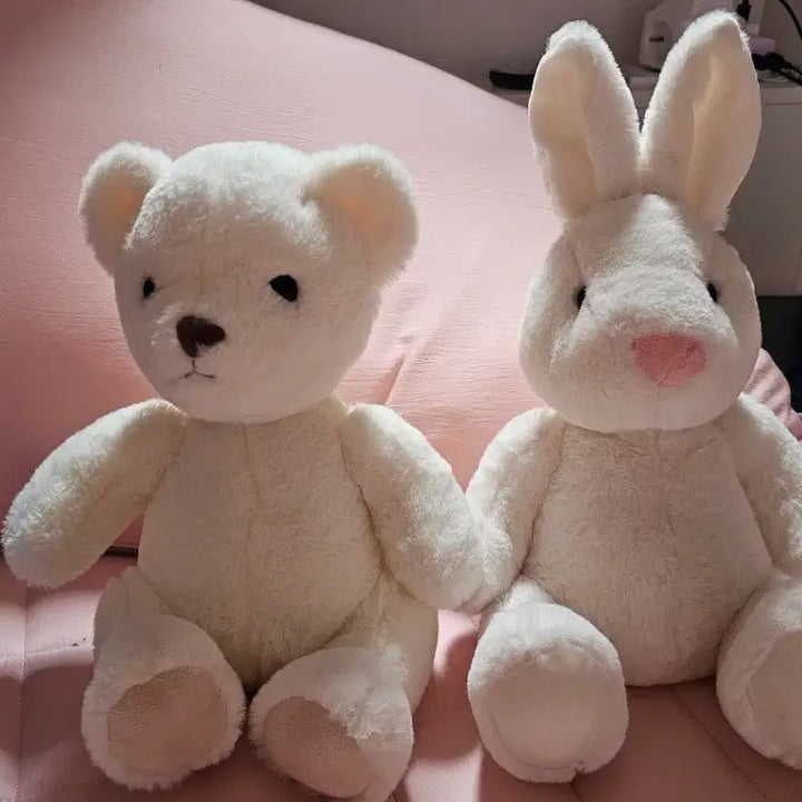 [BUNJANG] Rabbit Plush Doll &amp; Bear Plush Doll Bundle Set / 토끼인형이랑 곰인형 팝니다