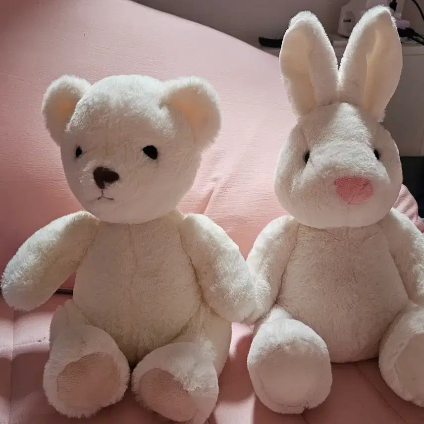 [BUNJANG] Rabbit Plush Doll &amp; Bear Plush Doll Bundle Set / 토끼인형이랑 곰인형 팝니다