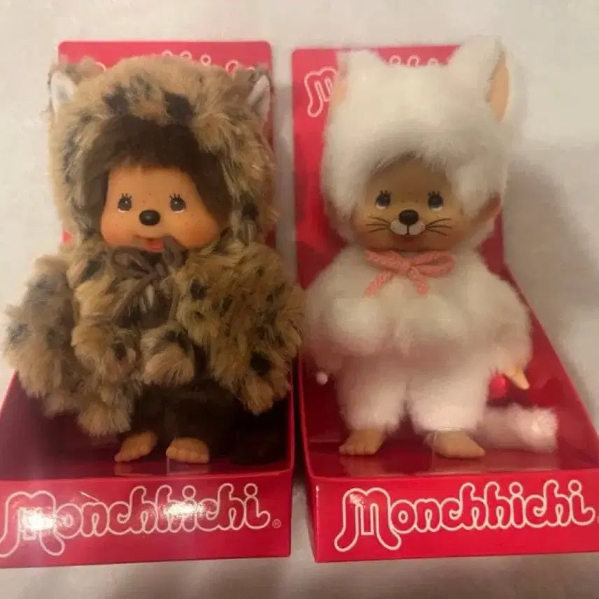 [BUNJANG] Monchhichi Leopard Print Doll (Overseas Limited Edition) / 희귀 몬치치 호피 몬치치  해외 한정 (고양이 팔림)
