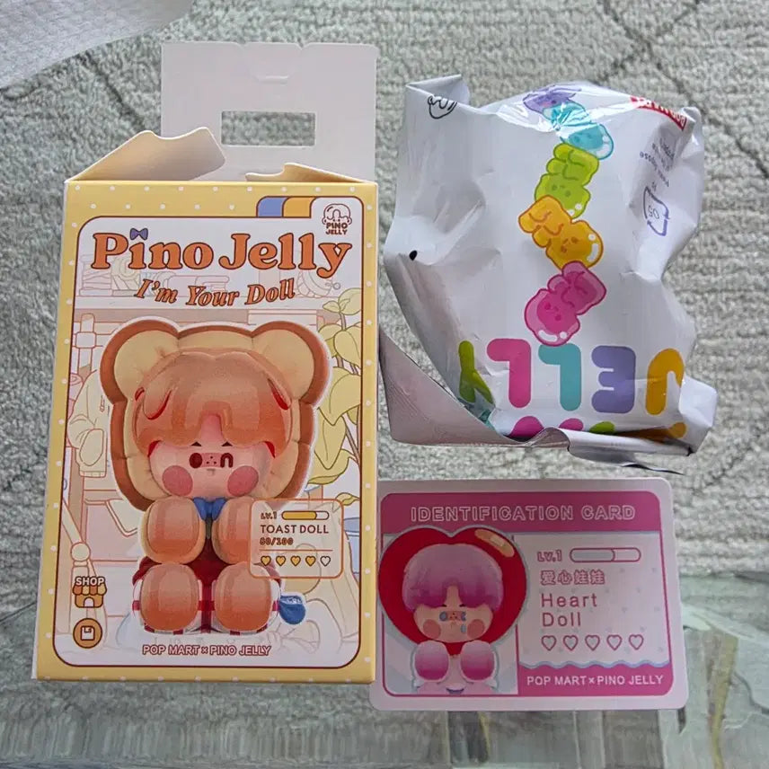[BUNJANG] Pop Mart PUCKY Jelly Bear Series Heart Doll / [팝마트 정품] 피노젤리 너만의 인형 시리즈 - Heart Doll