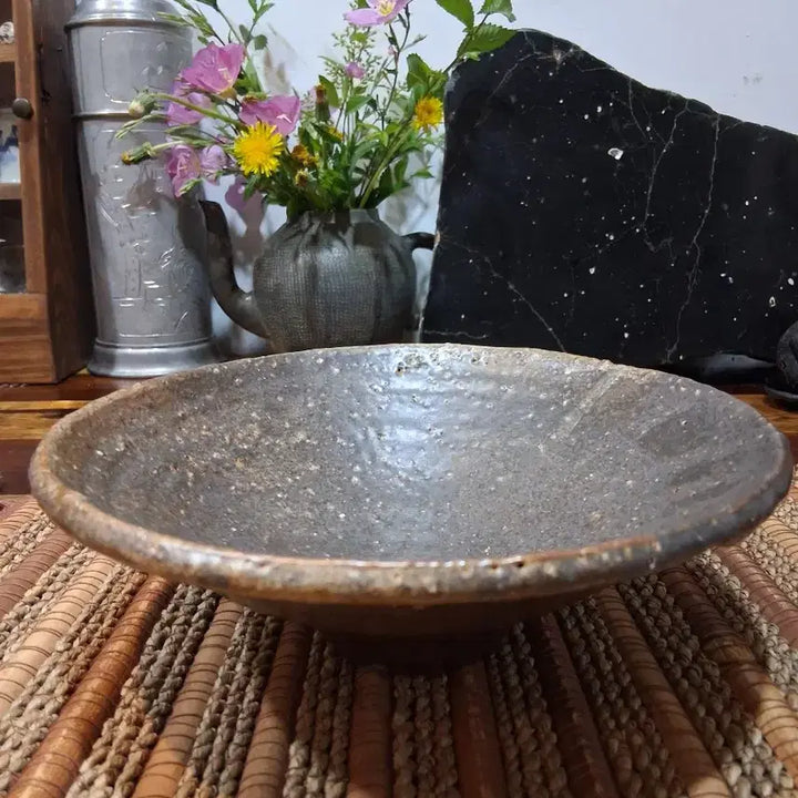 [BUNJANG] Jangjakama Iron Glaze Janganyeo Shin Kyungkyun Dawon Tea Bowl / 장작가마 철유 장안요 신경균 다완