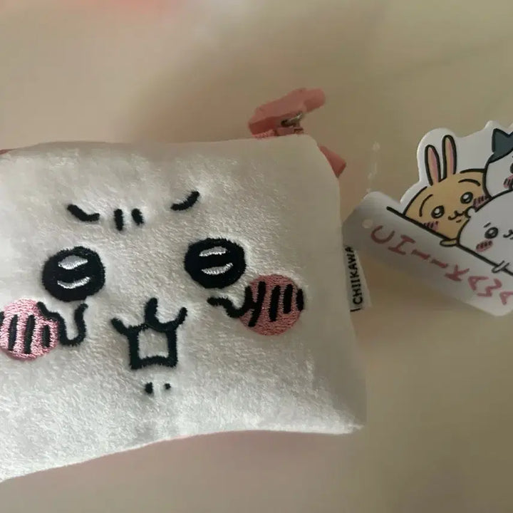 [BUNJANG] Chiikawa Cheeks Face Coin Pouch / 치이카와 뽀짝이 얼굴 동전 지갑 먼작귀