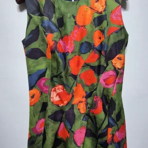 [BUNJANG] Chloé Silk Blend Flower Pattern Sleeveless Dress XS / 끌로에 정품 실크혼방 플라워 패턴 민소매 원피스 XS
