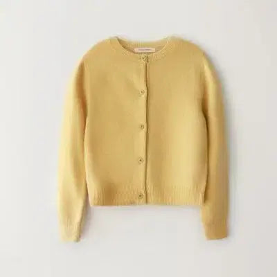 [SOLD OUT] 낫띵리튼 톰 라운드 알파카 가디건 머스타드