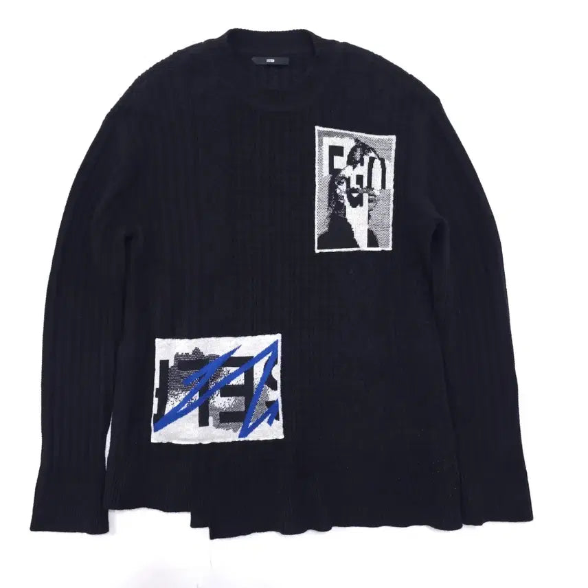 [SOLD OUT] 100) 시스템옴므 패치 니트