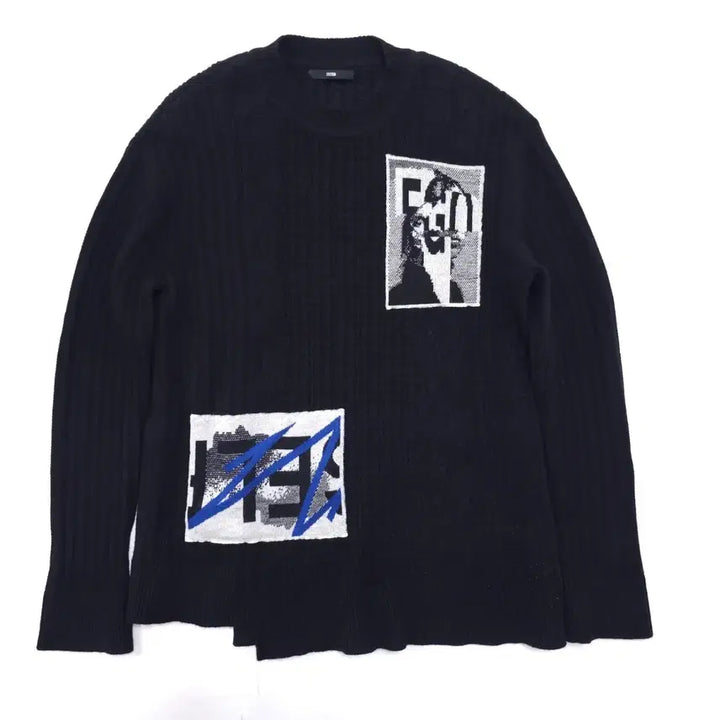 [SOLD OUT] 100) 시스템옴므 패치 니트