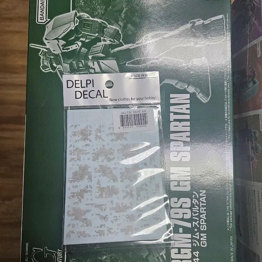 [BUNJANG] Bandai HG 1/144 GM Spartan + Delphi Decal / 반다이 HG 1/144 GM 스파르탄 + 델피데칼