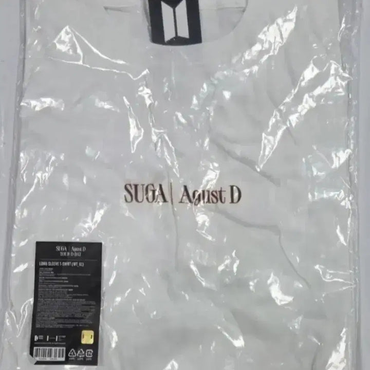 [BUNJANG] BTS Suga Agust D Tour Long Sleeve T-Shirt White XL / BTS 슈가 Agust D 투어 롱슬리브 화이트 티셔츠