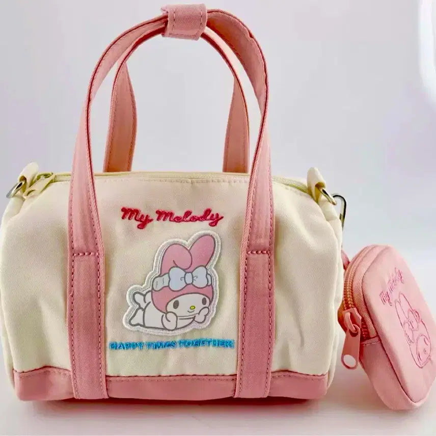 [BUNJANG] My Melody Mini Rolling Boston Bag with Coin Pouch / 마이멜로디 미니 롤링 보스턴백 + 동전지갑