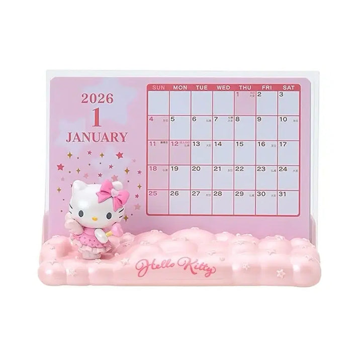[BUNJANG] Sanrio Hello Kitty 2026 Desk Calendar Frame / 산리오 헬로 키티 2026 탁상 달력 액자 방꾸