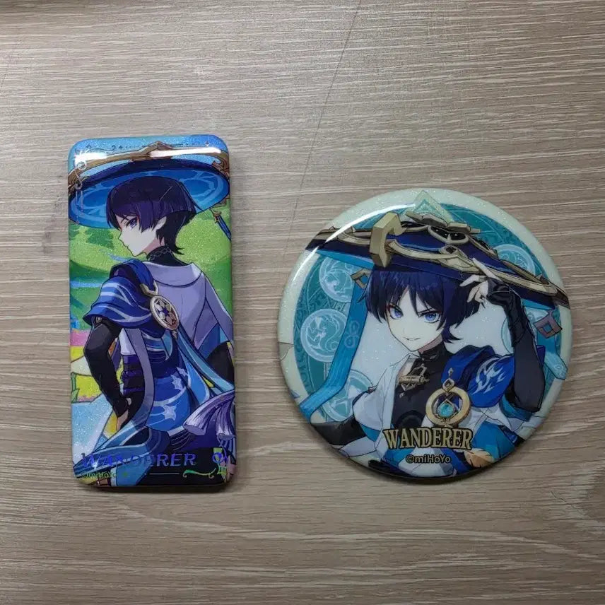 [BUNJANG] Genshin Impact Wanderer Official Can Badge Bundle Set / 원신 방랑자 공식 캔뱃지 일괄