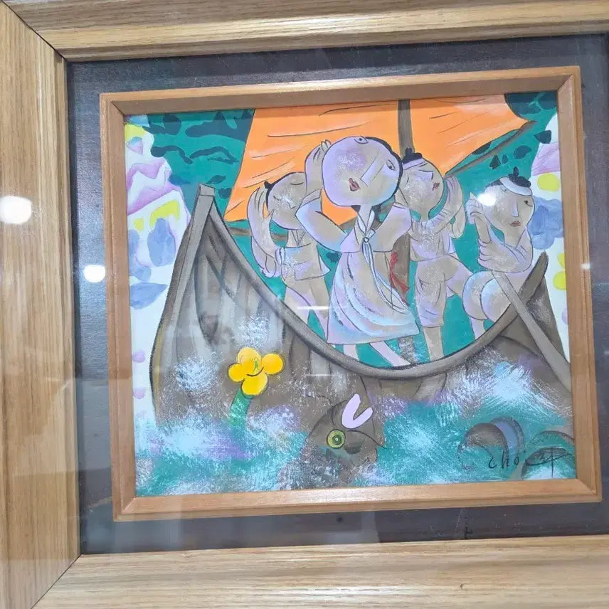 [BUNJANG] Choi Young-rim Signed Painting / 1세대  유명서양화가  최영림