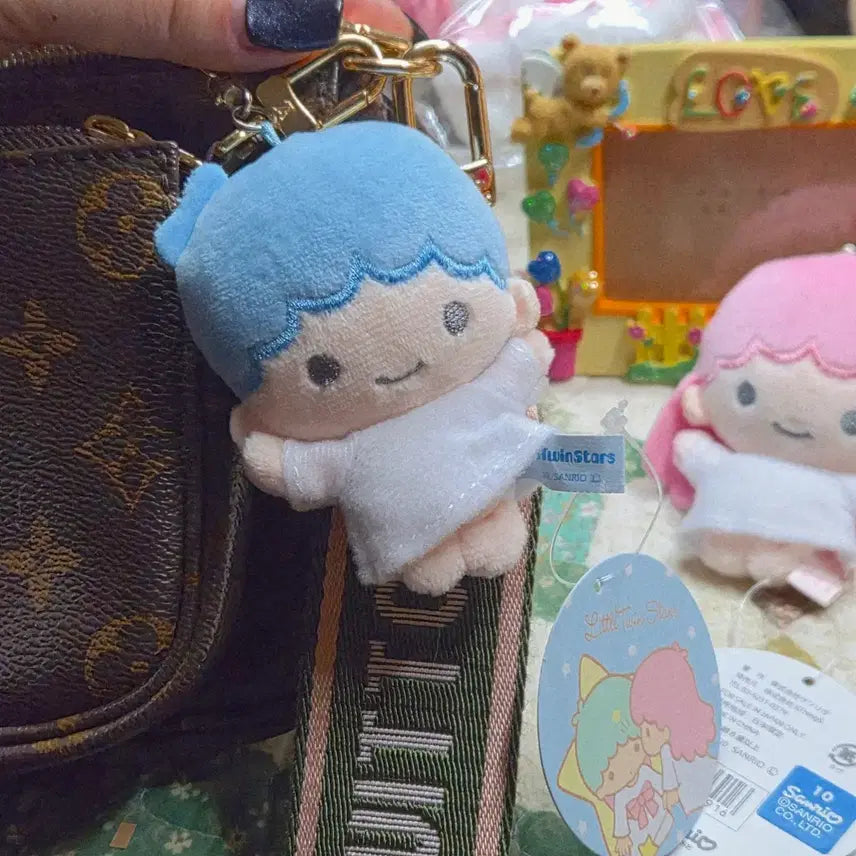 [BUNJANG] Sanrio Little Twin Stars Mini Keyring Set / 새상품/산리오) 리틀트윈스타 미니 키링 세트