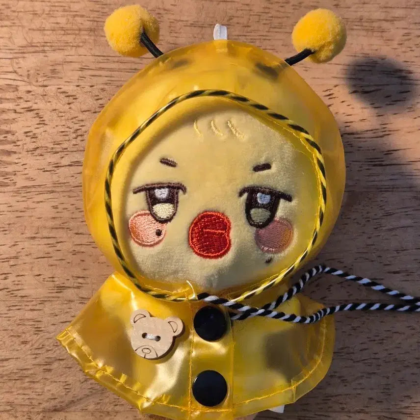 [BUNJANG] 10cm Doll Clothes Yellow Raincoat Poncho / 10cm 인형옷 노란 우비 비옷 판쵸