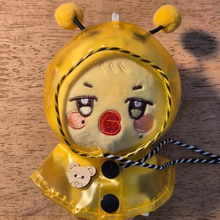 [BUNJANG] 10cm Doll Clothes Yellow Raincoat Poncho / 10cm 인형옷 노란 우비 비옷 판쵸