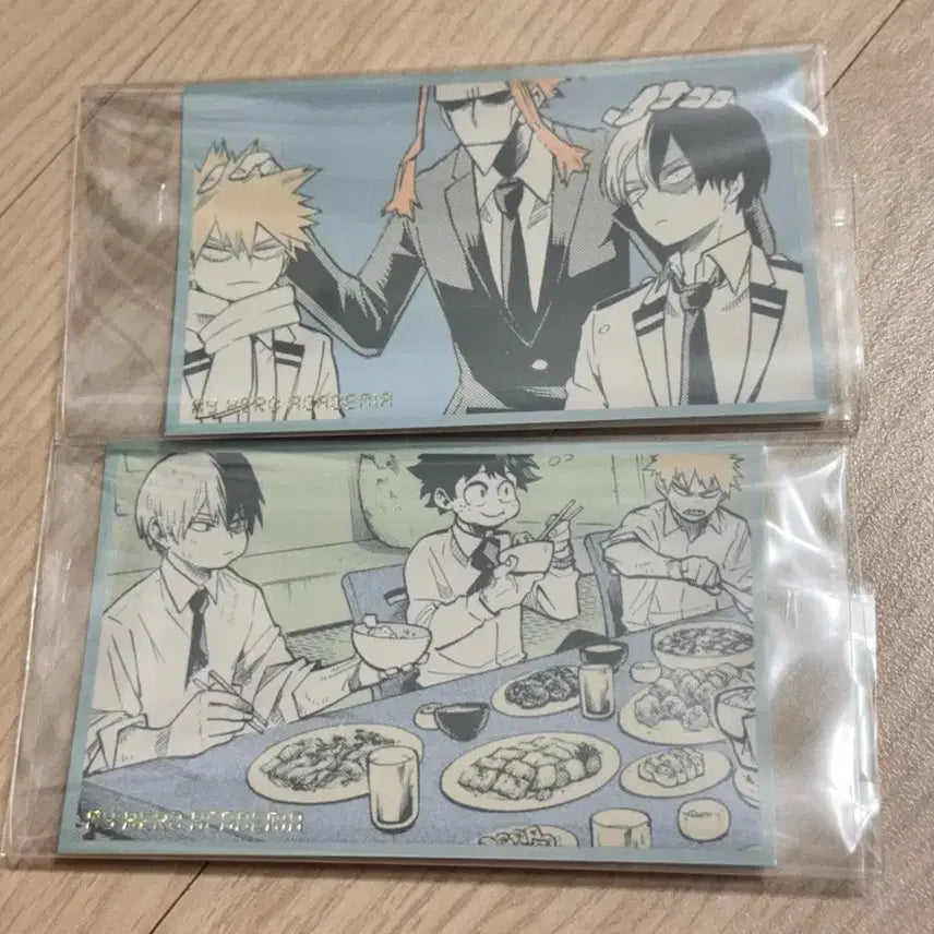 [BUNJANG] My Hero Academia Original Art Exhibition Memorial Card Set (Deku, Bakugo, Todoroki) / 히로아카 원화전 미도리야, 바쿠고, 토도로키 메모리얼 카드