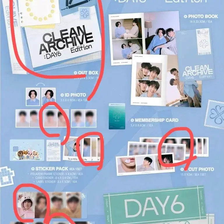 [BUNJANG] Day6 MyDay 6th Gen Kit Young K Outbox / 데이식스 마이데이 6기키트 원필/아웃박스