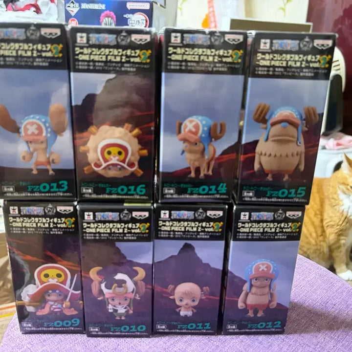 [BUNJANG] One Piece Film Z World Collectable Chopper Figure Set (8 types) / 원피스 필름Z 월콜 쵸파 피규어 8종세트 개봉양품