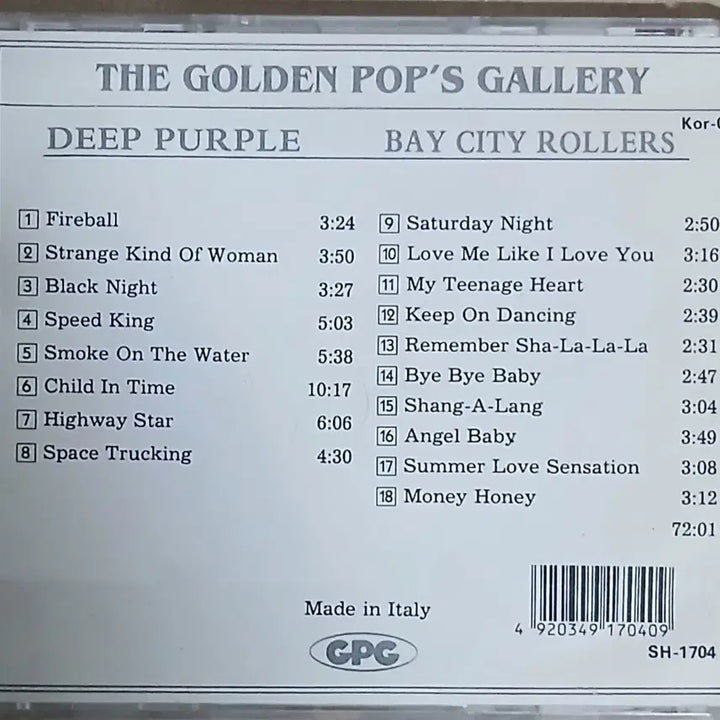 [BUNJANG] Deep Purple &amp; Bad English, City Rollers CD - Golden Pops / 딮퍼플과 베이시티롤러스 CD 골든팝스
