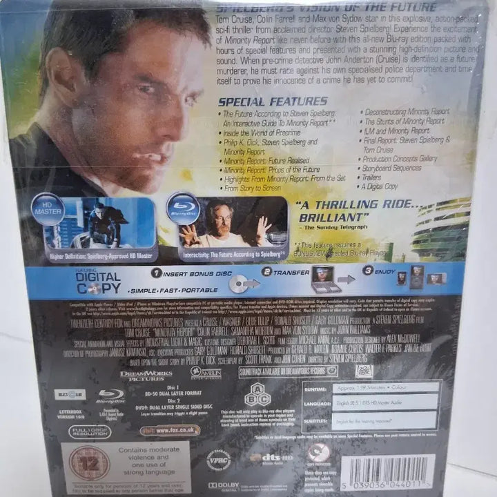[BUNJANG] Minority Report Blu-ray Steelbook (Unsealed) / (미개봉)마이너리티 리포트 블루레이 스틸북