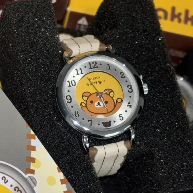 [BUNJANG] Rilakkuma Lace Leather Wristwatch Random Watch Gacha / (당일발송) 리락쿠마 레이스 가죽 손목시계 랜덤시계 가챠