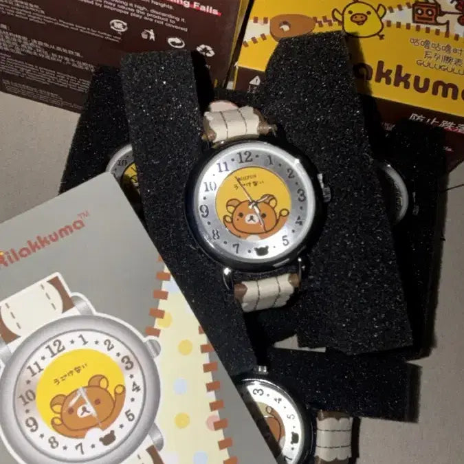 [BUNJANG] Rilakkuma Lace Leather Wristwatch Random Watch Gacha / (당일발송) 리락쿠마 레이스 가죽 손목시계 랜덤시계 가챠