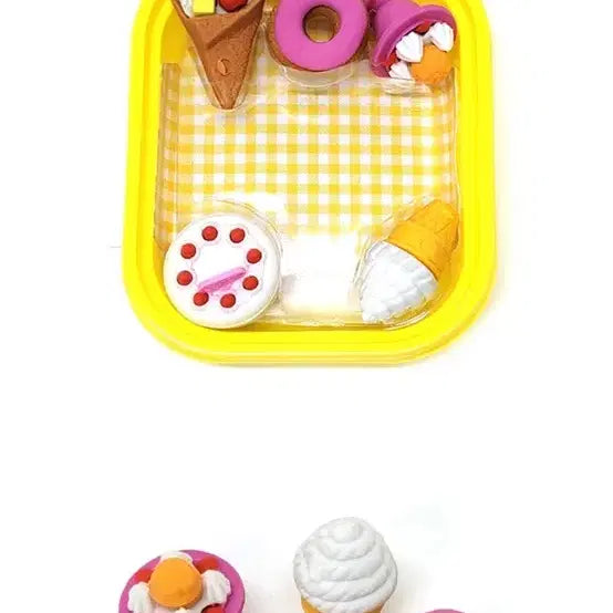[BUNJANG] Lunchbox Eraser Set (3 Pieces, Sealed) / [미개봉 새상품] 도시락 지우개 3개 일괄
