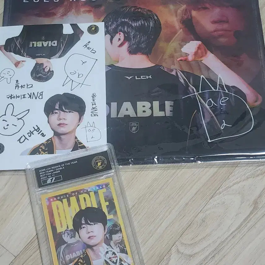 [BUNJANG] LCK 25th Season Diablo Newcomer Limited Edition Goods Set / LCK 25시즌 디아블 신인상 한정판굿즈