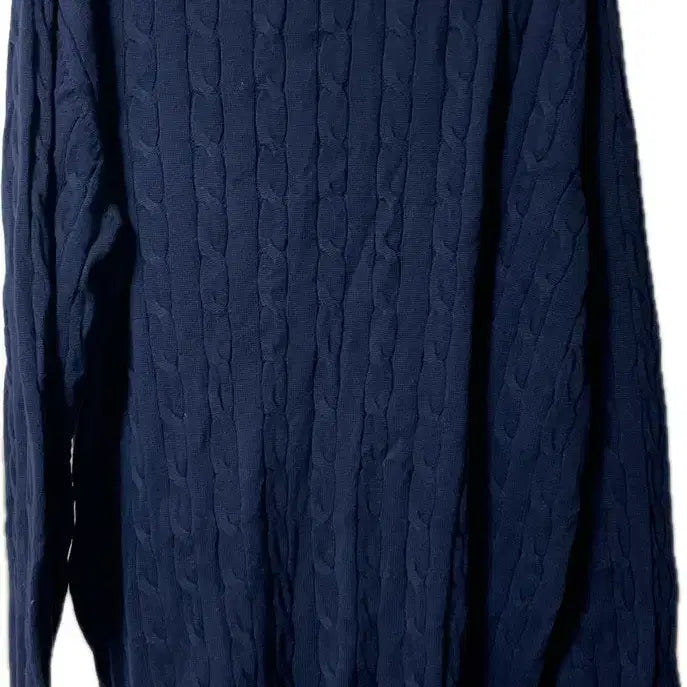 [BUNJANG] Beverly Hills Polo Club Navy Cable Knit Sweater / (새상품)비버리힐스 폴로 클럽 네이비 케이블 니트