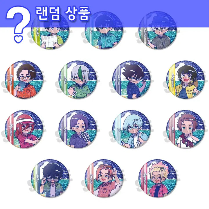 [BUNJANG] Blue Lock Newtoro Series Trading Hologram Can Badge Vol. 2 - Single Item / [랜덤] 블루 록 뉴토로 시리즈 트레이딩 홀로그램 캔뱃지 2탄 - 단품