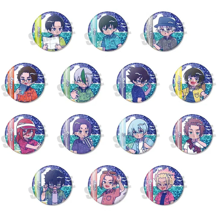 [BUNJANG] Blue Lock Newtoro Series Trading Hologram Can Badge Vol. 2 - Single Item / [랜덤] 블루 록 뉴토로 시리즈 트레이딩 홀로그램 캔뱃지 2탄 - 단품