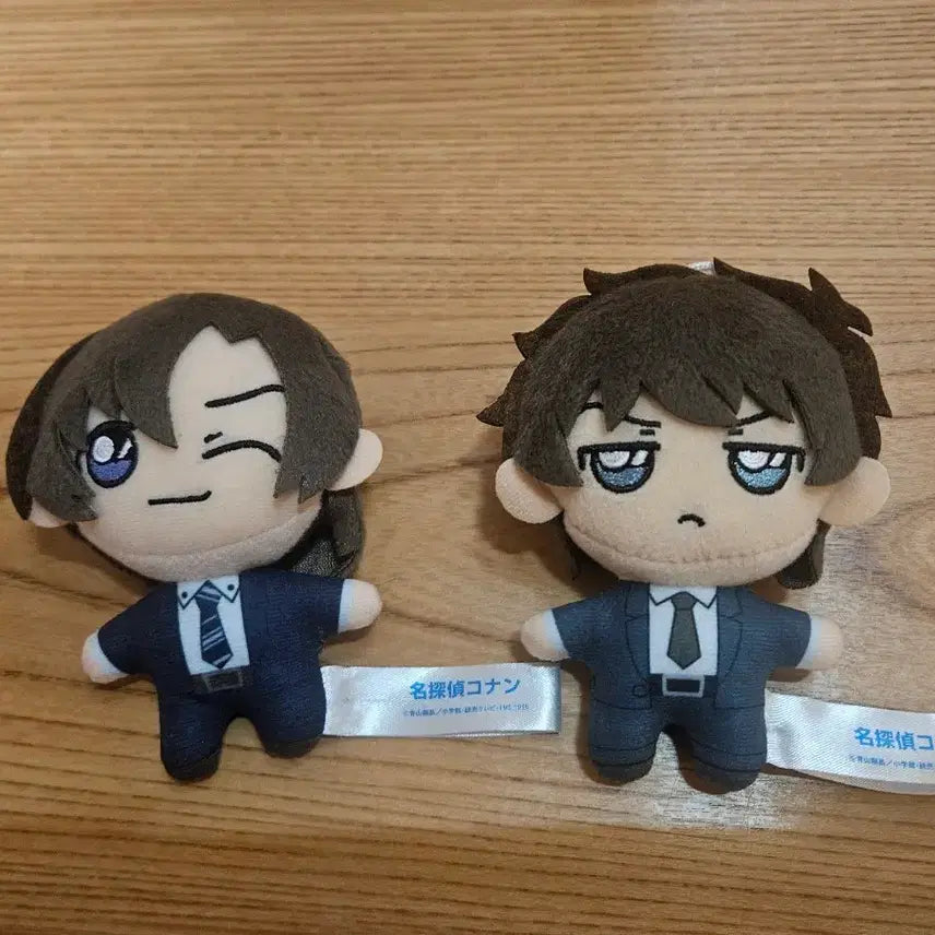 [BUNJANG] Detective Conan Matsuda &amp; Hagiwara Mascot Plush Set / 명탐정 코난 마츠다 하기와라 마스코트 누이 세트