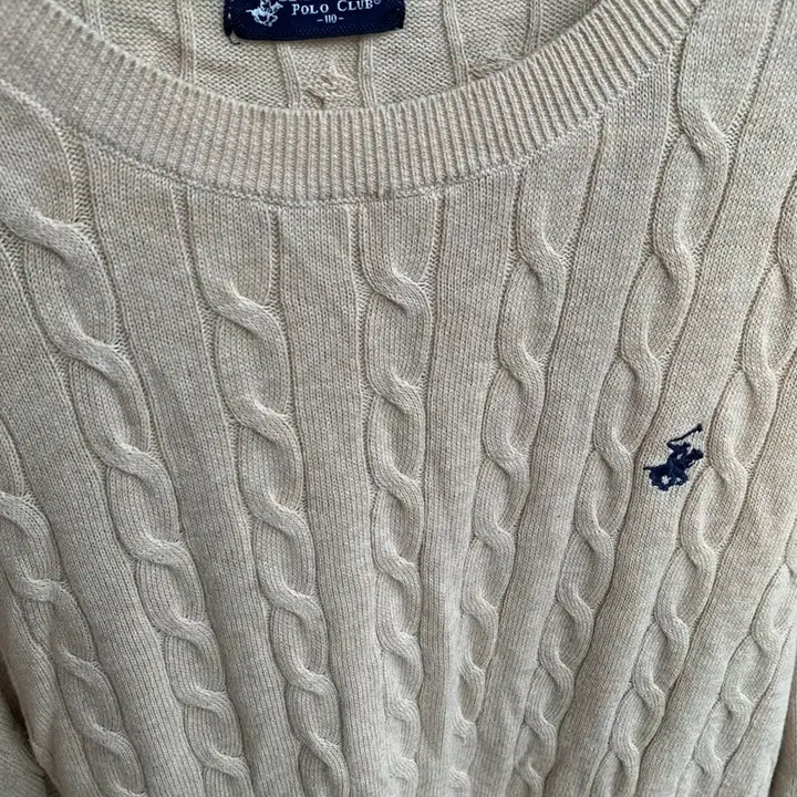 [BUNJANG] Beverly Hills Polo Club Cable Knit Sweater Butter Lemon Yellow / (새상품)비버리힐스 폴로클럽 케이블 니트 버터레몬옐로우