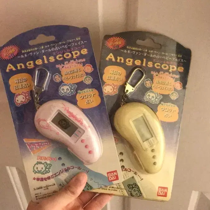 [BUNJANG] 1997 Japan Tamagotchi Angel Scop Game Console / 레어! 1997년 일본 고전 다마고치 엔젤스코프 게임기 키티 똥사이즈