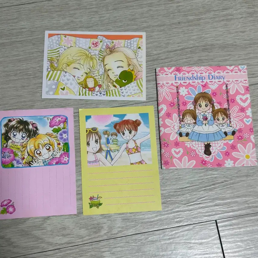 [BUNJANG] Ribbon Brochure Appendix Set - Nakayoshi Magazine Bonus Stationery / 고전문구 리본부록 나카요시 일본 부록 일괄