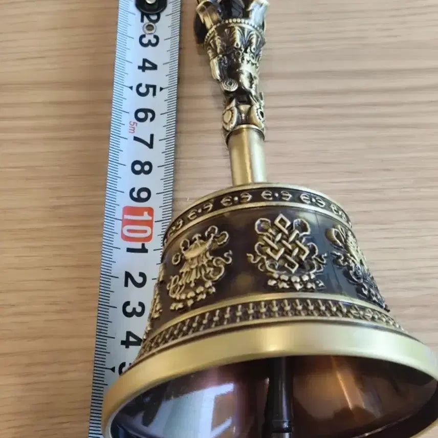 [BUNJANG] Tibet Dorje Vajra Bell (Ling) Highest Grade Gold / 티베트 대 팔보 최고급 금강 법종 (령)