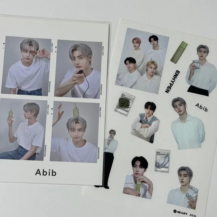 [BUNJANG] ENHYPEN Sunghoon Abib Four-Cut Photo + Sticker Set / 엔하이픈 성훈 Abib 아비브 네컷사진 + 스티커