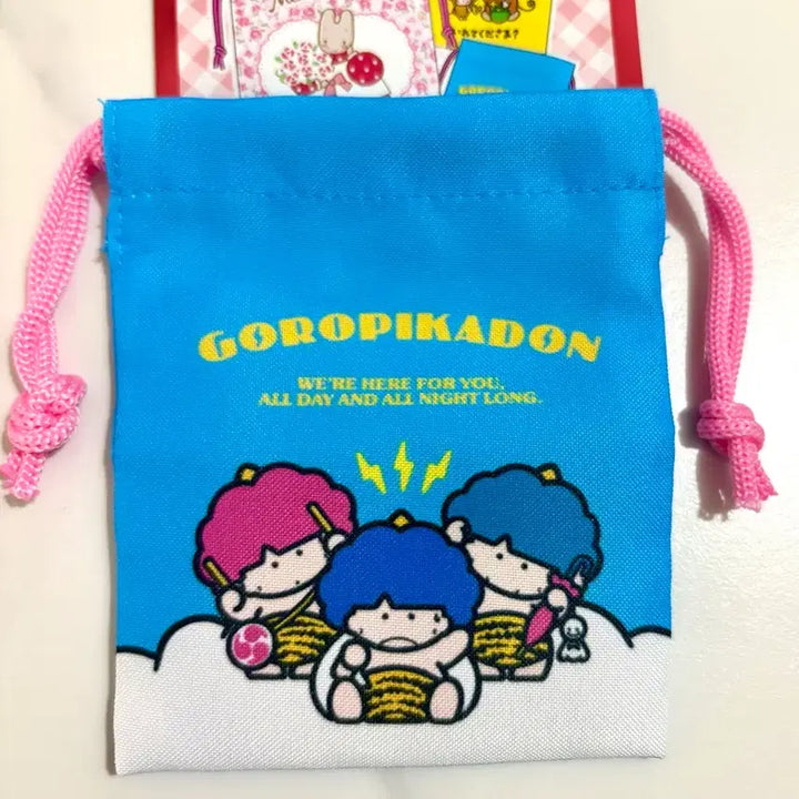 [BUNJANG] Sanrio Goropikadon Drawstring Pouch / 산리오 고로피카돈 복조리 파우치