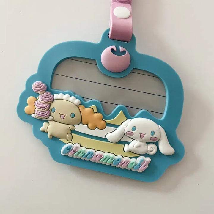[BUNJANG] Cinnamoroll Classic Maid Carrier Name Tag Keychain / 시나모롤 고전 메이드 캐리어 네임택 키링