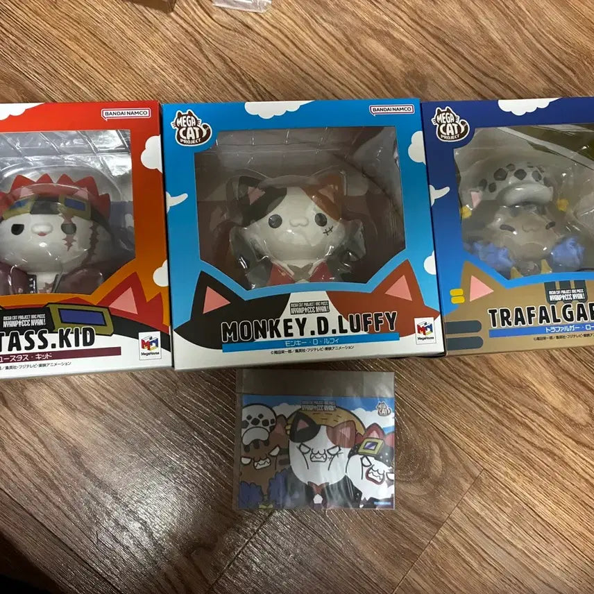 [BUNJANG] One Piece Mega Cat Project Giant Nyan Piece Captains Special Edition Bundle Set / 원피스 메가캣 거대 냥피스 3선장 특전포함