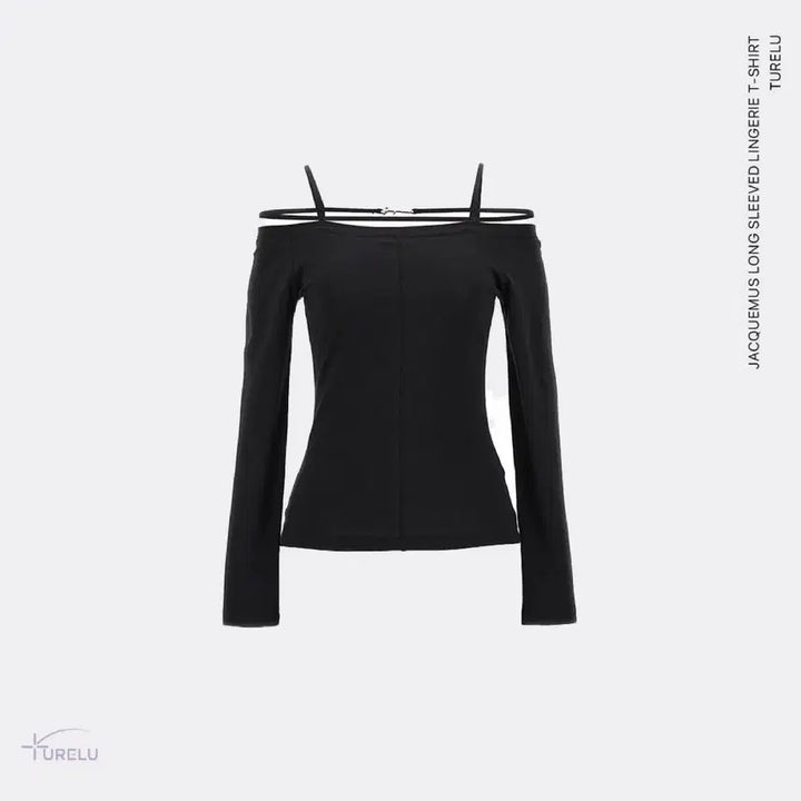 [SOLD OUT] 자크뮈스 르 시에라 롱 슬리브 탑 블랙