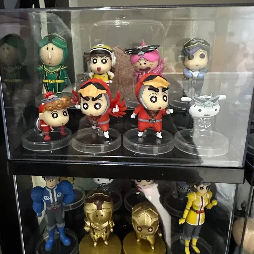 [BUNJANG] Crayon Shin-chan Power Rangers Figure Set (12 Types, Includes Hidden) / 짱구는 못말려 파워레인저 피규어 12종 세트