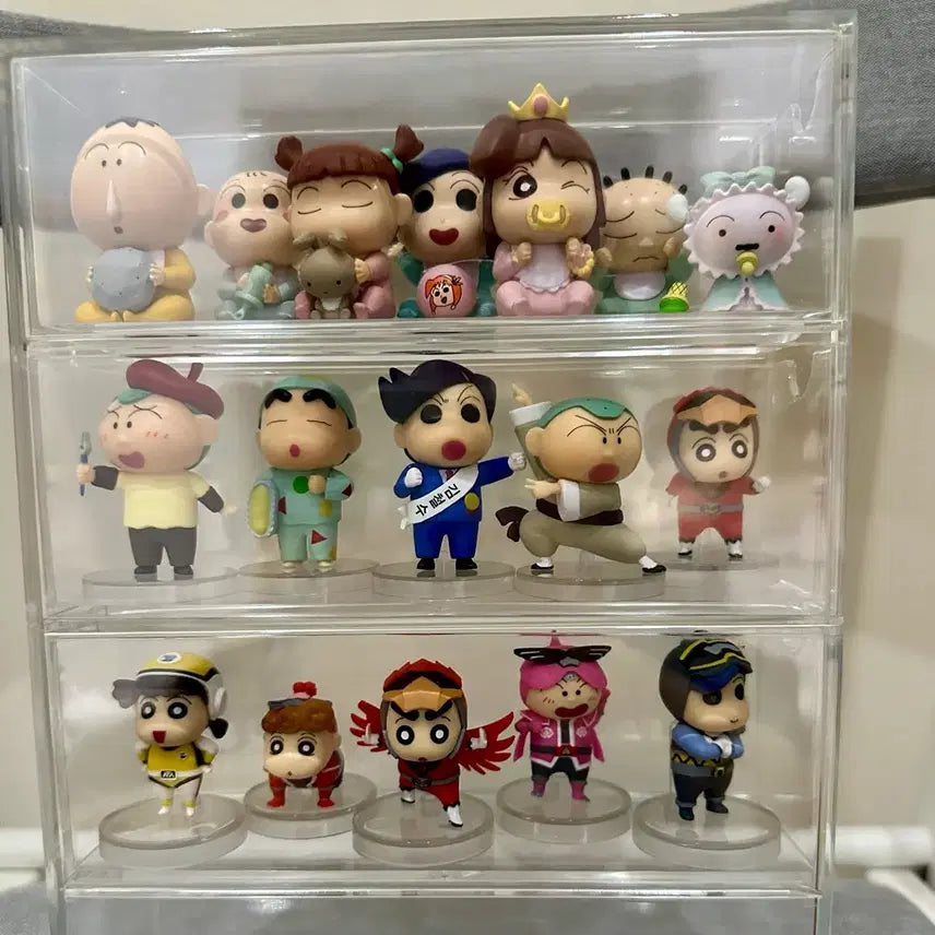[BUNJANG] Crayon Shin-chan Figure 17-Piece Full Set / 짱구는 못말려 피규어 17종 세트