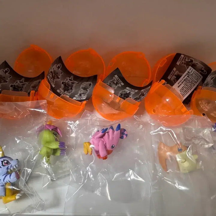 [BUNJANG] Digimon Narani Gacha Set (Sealed) - Included: Merriamon, Palmon, Piyomon, Patamon, Gatomon / (미개봉) 디지몬 나란히 가챠 파피몬/팔몬/피요몬/파닥몬/가트몬 일괄
