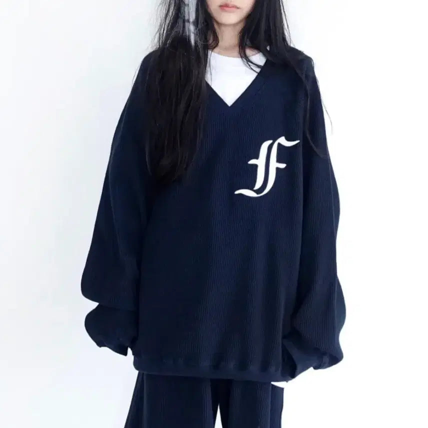 [BUNJANG] Shop Fairy Waffle Boxy Sweatshirt / 샵페어리 와플 박시 맨투맨 waffle boxy MTM