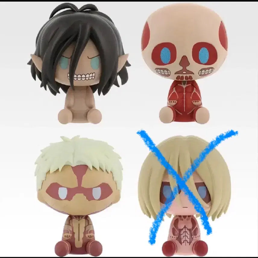 [BUNJANG] Attack on Titan Chokonoko Set / 진격의 거인 I상 초코노코 3종세트 판매