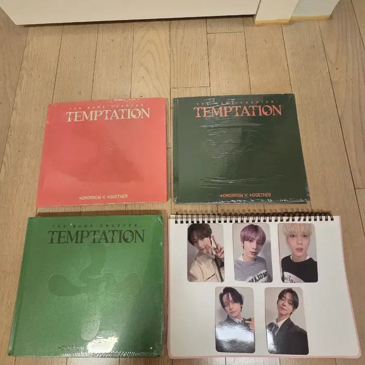 [BUNJANG] TXT Temptation Sealed Album Bundle (3) + Photocard Set (5) / 투모로우바이투게더 템테이션 미개봉 앨범3 + 포토카드 5장 일괄