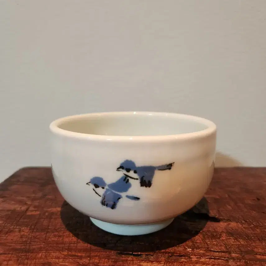 [BUNJANG] Master Baek San Kim Jeong-ok Traditional Kiln Celadon Porcelain Bowl (Bo-deum-i) / [명장 백산 김정옥] 전통 장작가마 청화백자 완 (보듬이다완)