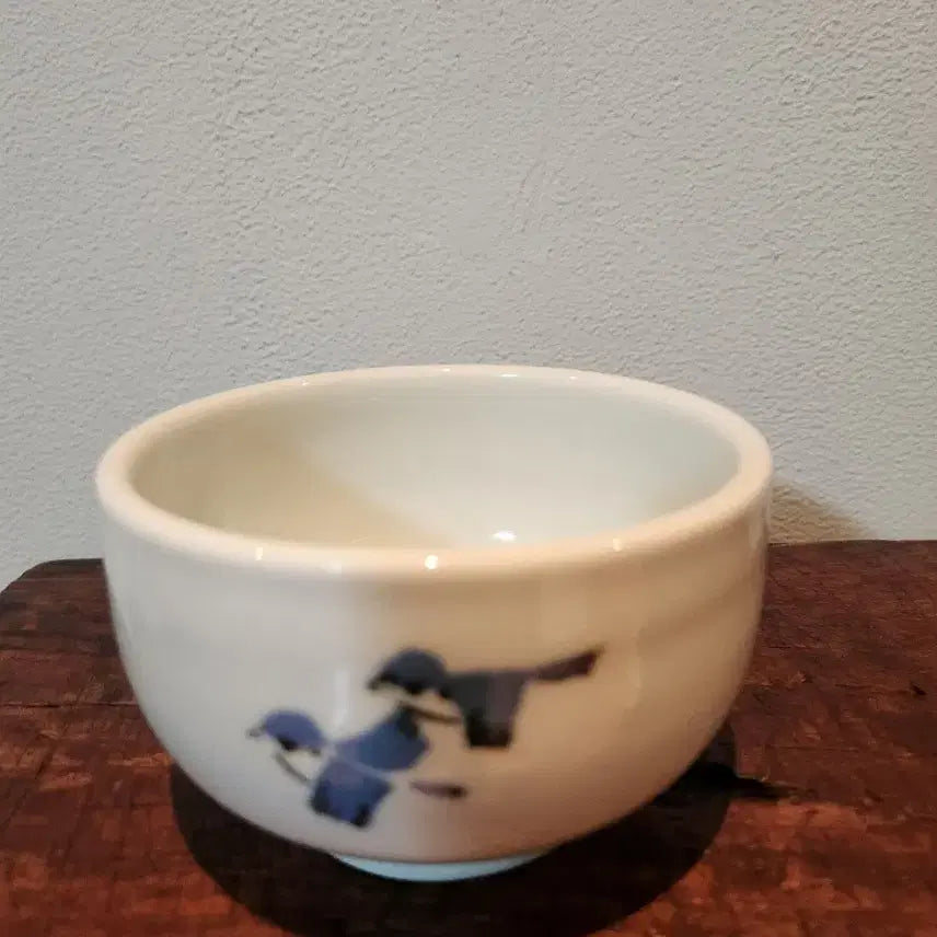 [BUNJANG] Master Baek San Kim Jeong-ok Traditional Kiln Celadon Porcelain Bowl (Bo-deum-i) / [명장 백산 김정옥] 전통 장작가마 청화백자 완 (보듬이다완)