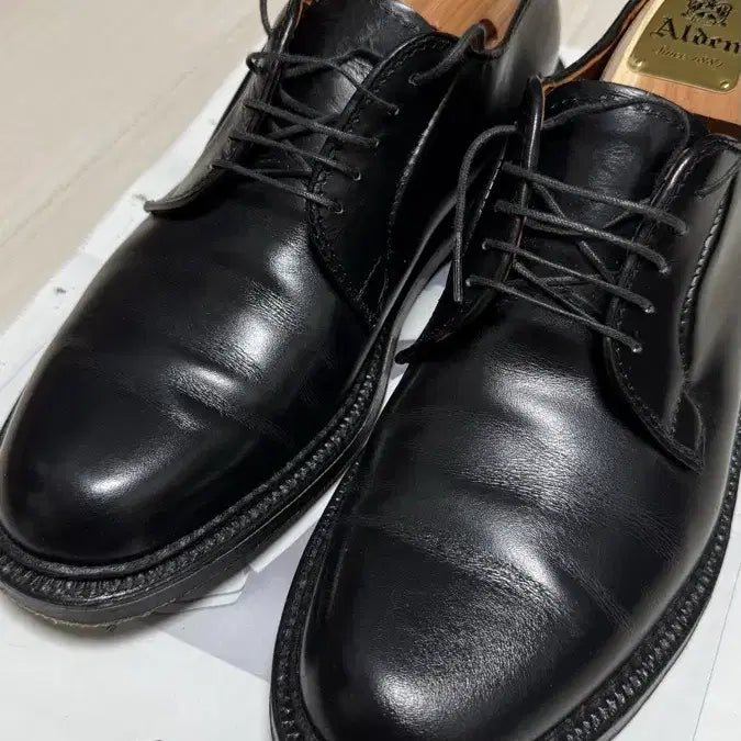 [BUNJANG] Alden 9909 Black Derby Shoes (Calfskin) Size 7D / 알든 블랙 더비 슈즈 9909(카프) 7D 판매해요